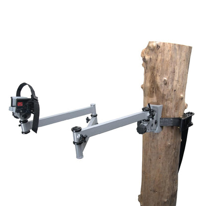 Heavy-Duty Camo Shooting Tripod – Aluminum Frame, 360° Clamp, Adjustable Legs, Bubble Level, Hands-Free Stability for Hunting