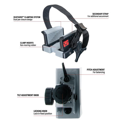 Heavy-Duty Camo Shooting Tripod – Aluminum Frame, 360° Clamp, Adjustable Legs, Bubble Level, Hands-Free Stability for Hunting