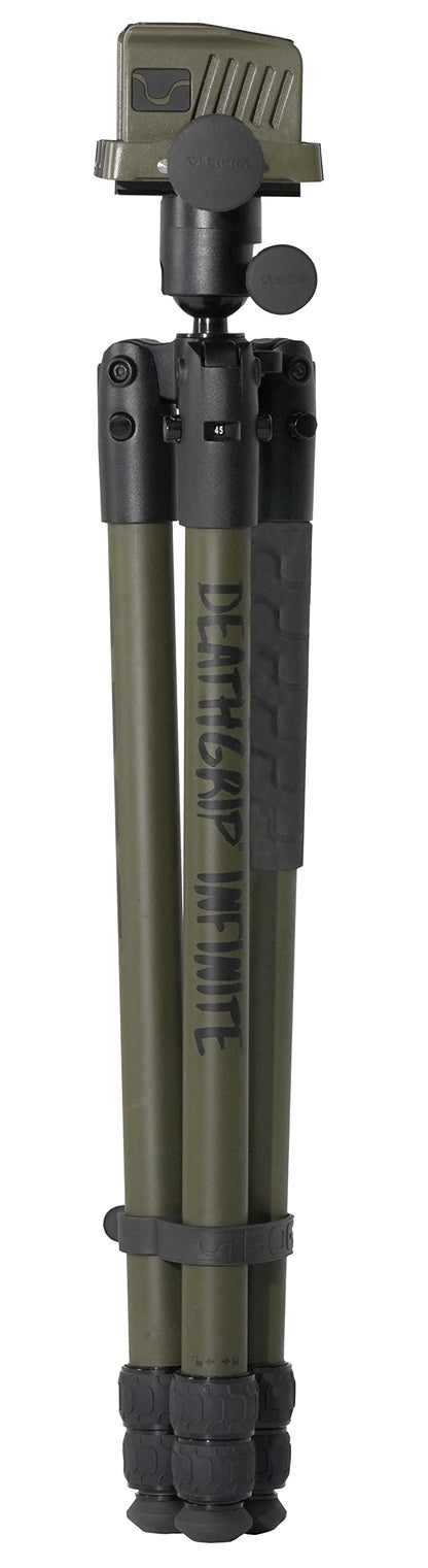 Heavy-Duty Camo Shooting Tripod – Aluminum Frame, 360° Clamp, Adjustable Legs, Bubble Level, Hands-Free Stability for Hunting