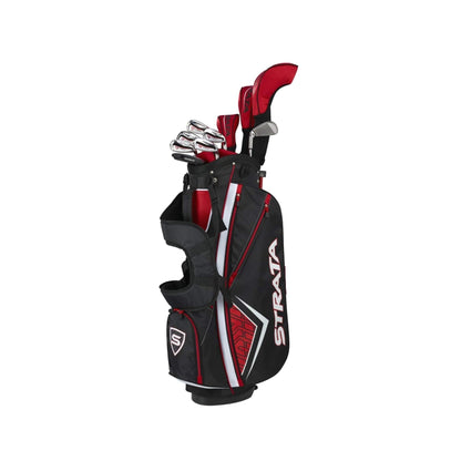 Men's Complete 12-Piece Golf Club Set with Driver, Woods, Hybrid, Irons, Putter & Stand Bag – Right Hand Steel Shaft