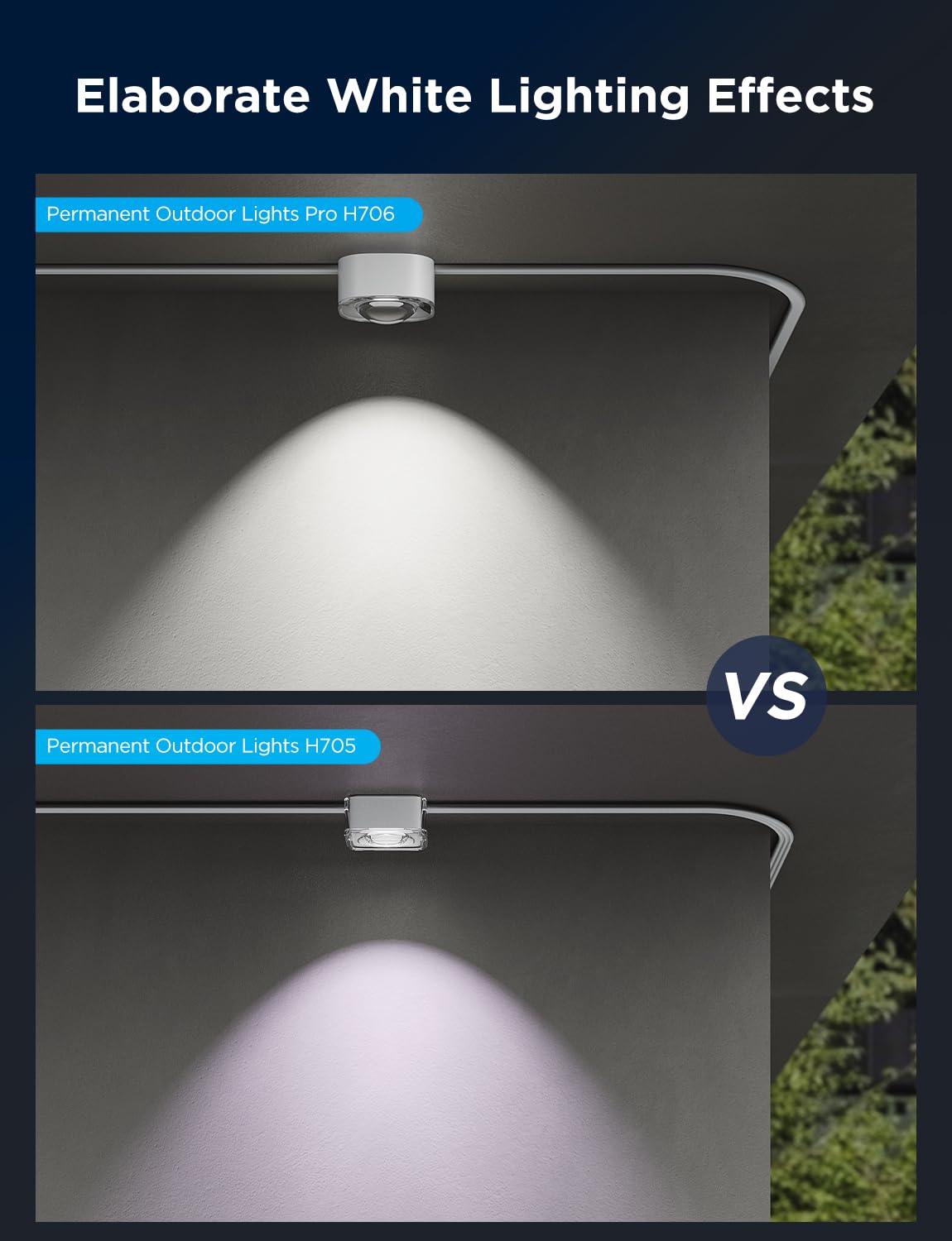 Permanent Outdoor LED Lights Pro 200ft RGBIC, 120 LEDs, 75 Scenes, Cuttable & Waterproof IP67, Smart App & Voice Control for Home & Holiday Lighting