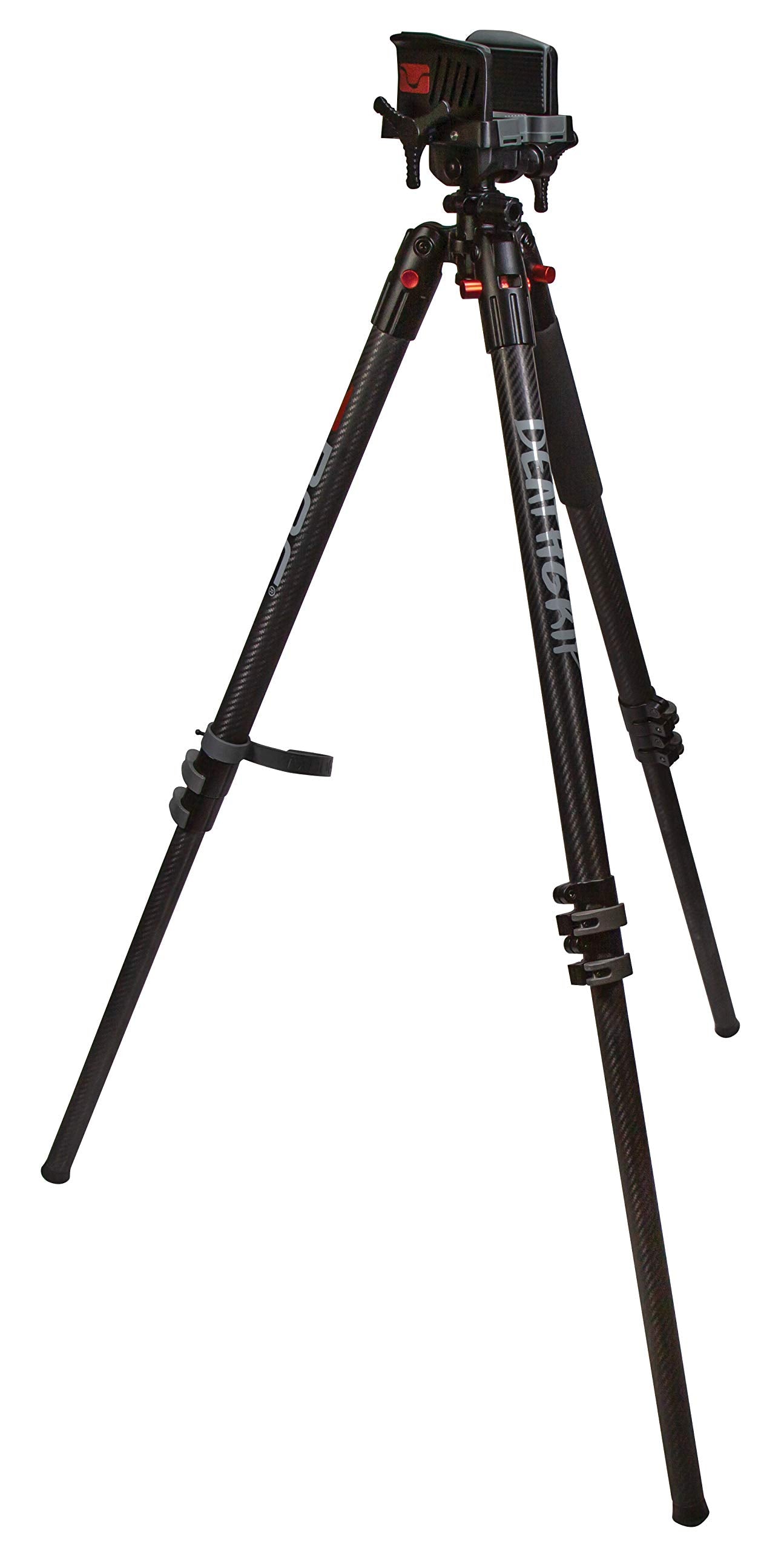 Heavy-Duty Camo Shooting Tripod – Aluminum Frame, 360° Clamp, Adjustable Legs, Bubble Level, Hands-Free Stability for Hunting