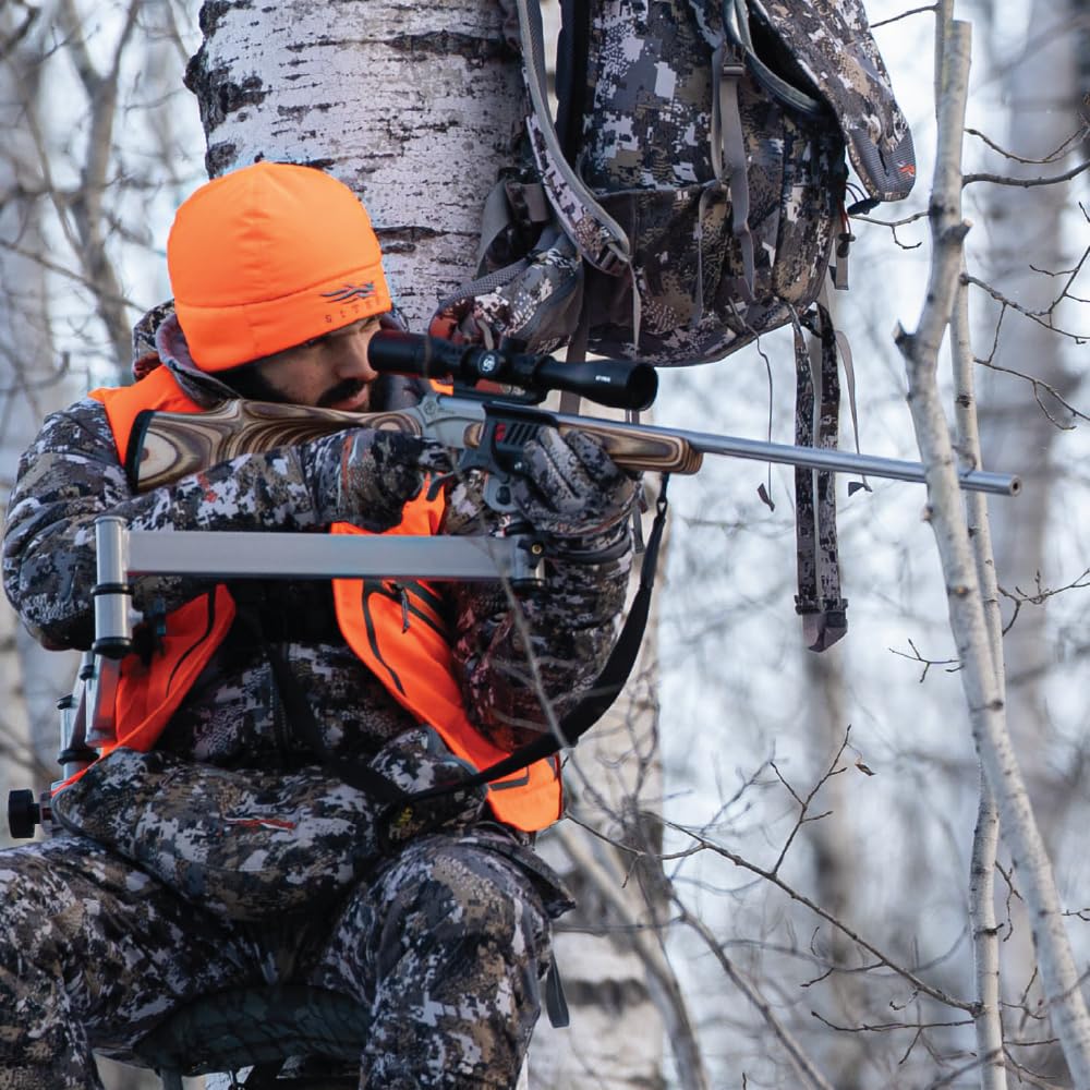 Heavy-Duty Camo Shooting Tripod – Aluminum Frame, 360° Clamp, Adjustable Legs, Bubble Level, Hands-Free Stability for Hunting