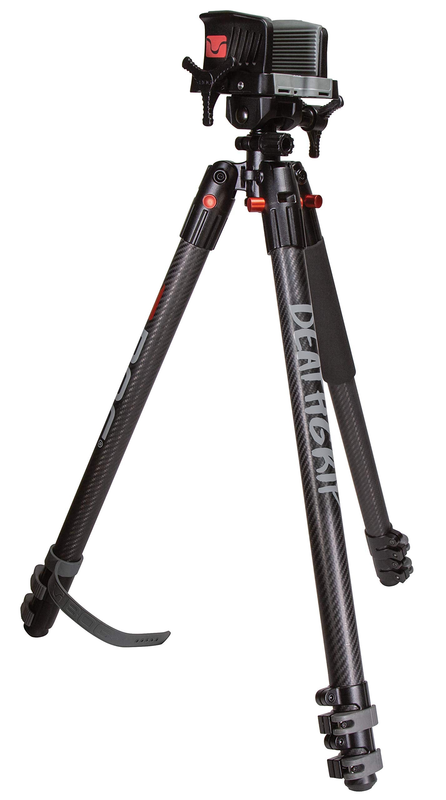 Heavy-Duty Camo Shooting Tripod – Aluminum Frame, 360° Clamp, Adjustable Legs, Bubble Level, Hands-Free Stability for Hunting