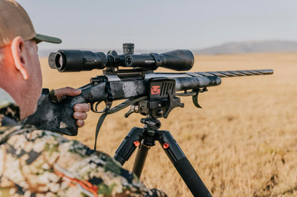 Heavy-Duty Camo Shooting Tripod – Aluminum Frame, 360° Clamp, Adjustable Legs, Bubble Level, Hands-Free Stability for Hunting